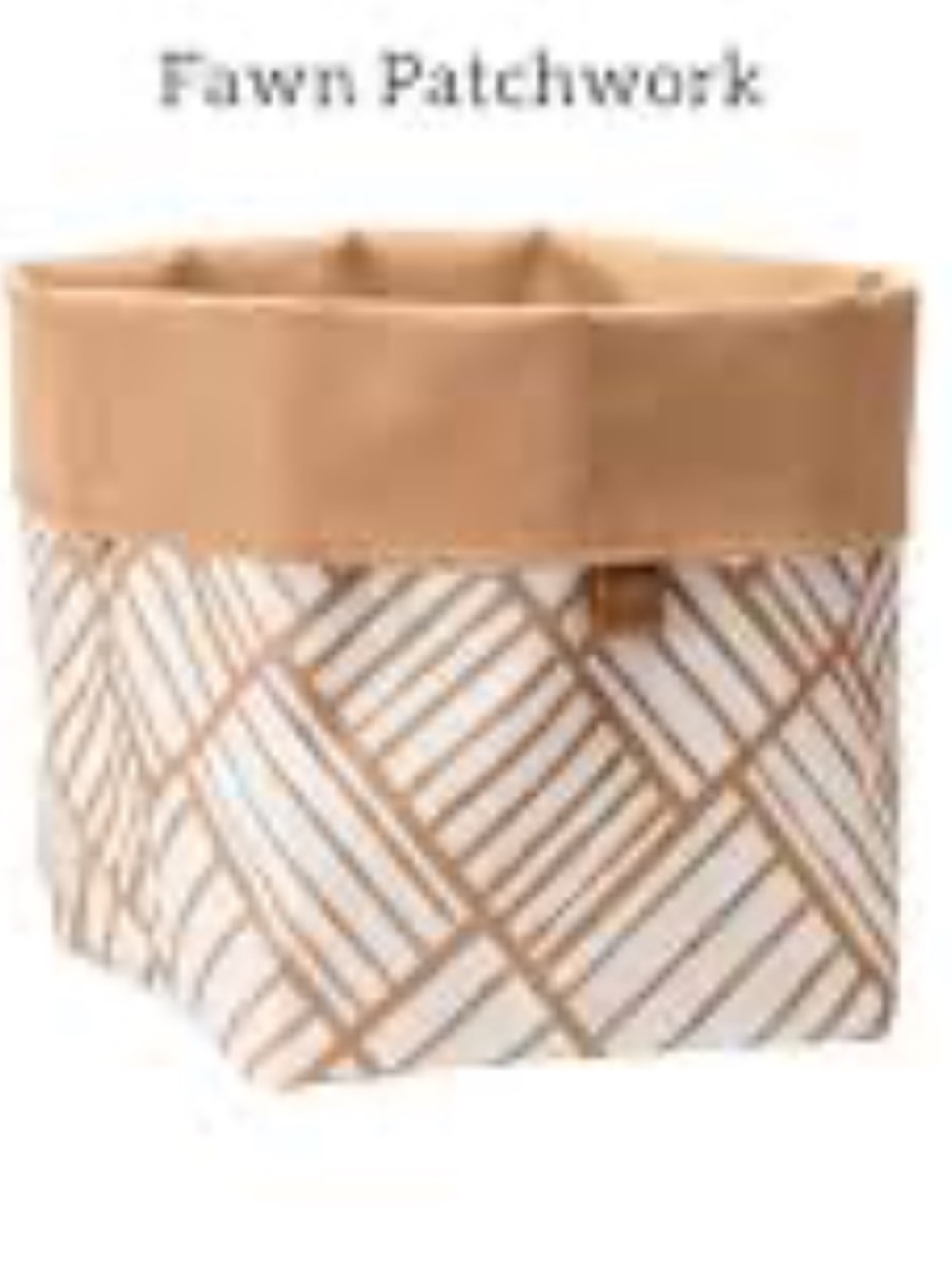 Thirtyone Fawn Patchwork Reversible Storage Bin - Neutral Fawn